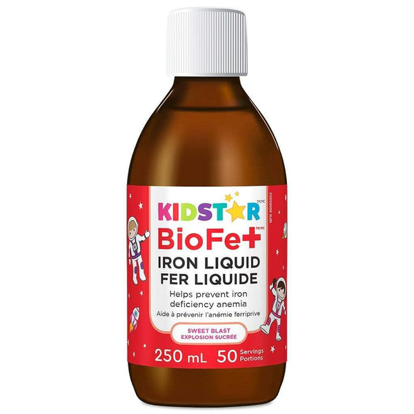 KidStar Nutrients BioFe+ 철 액체(Sweet Blast) 250 mL