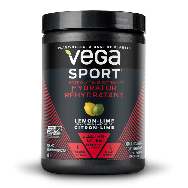 Vega Sport, 전해질 하이드레이터, 레몬 라임, 168g