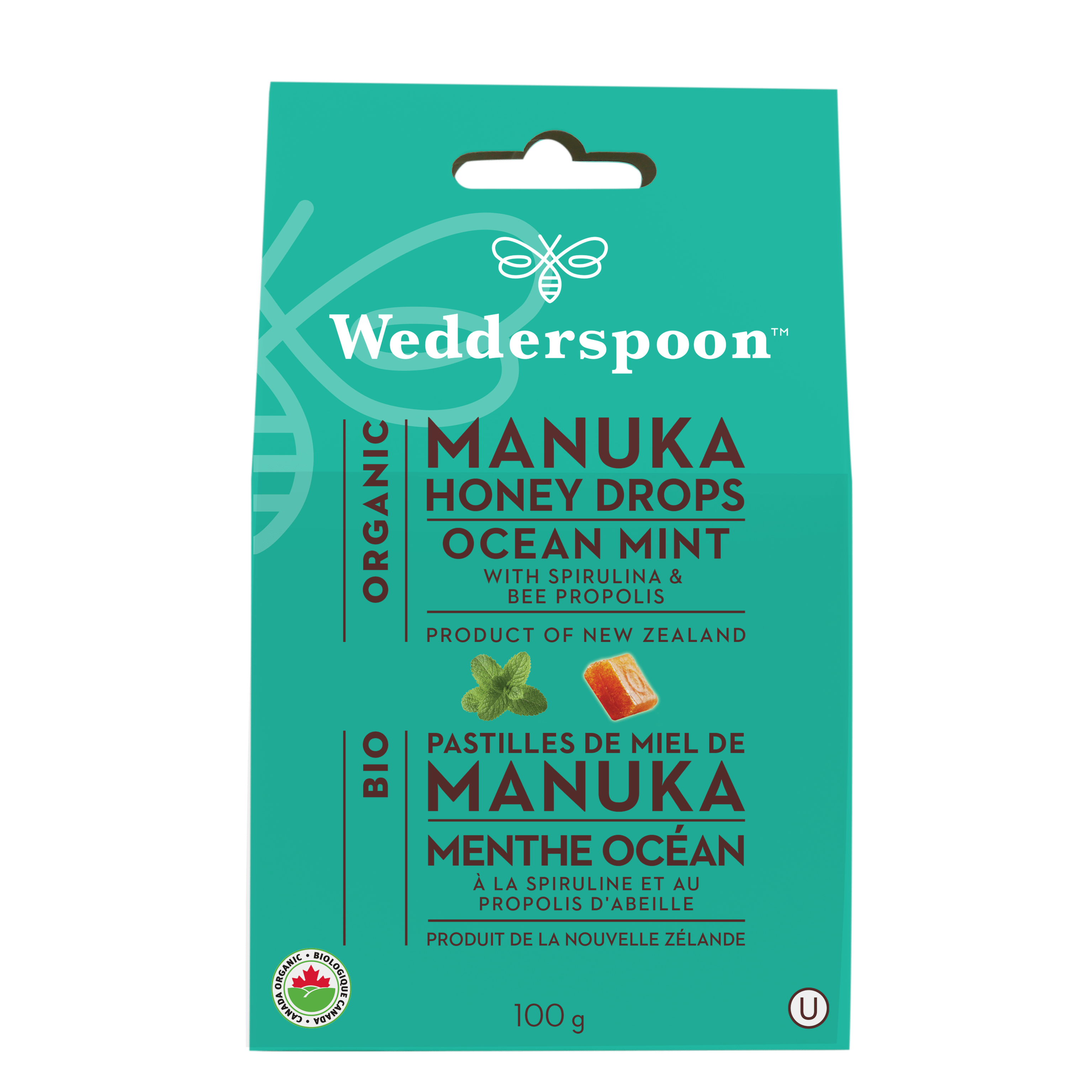 Wedderspoon Ocean Mint Manuka Honey Drops