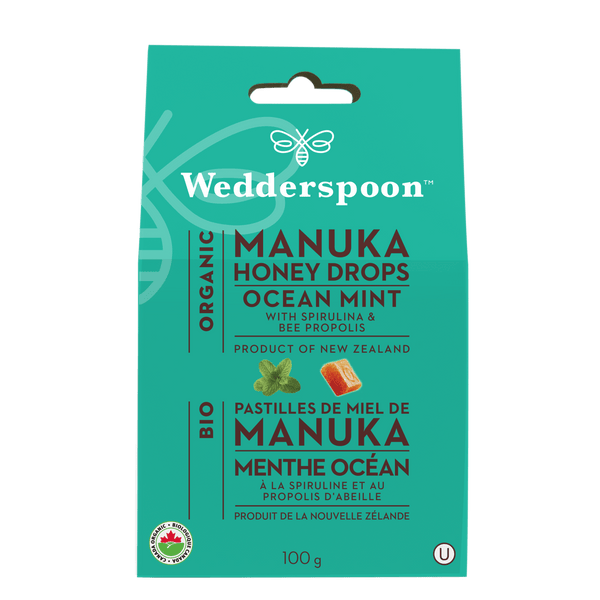 Wedderspoon Ocean Mint Manuka Honey Drops