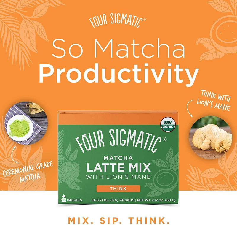 Four Sigmatic Mushroom Matcha Latte with Maitake 10 x 6 g Packets