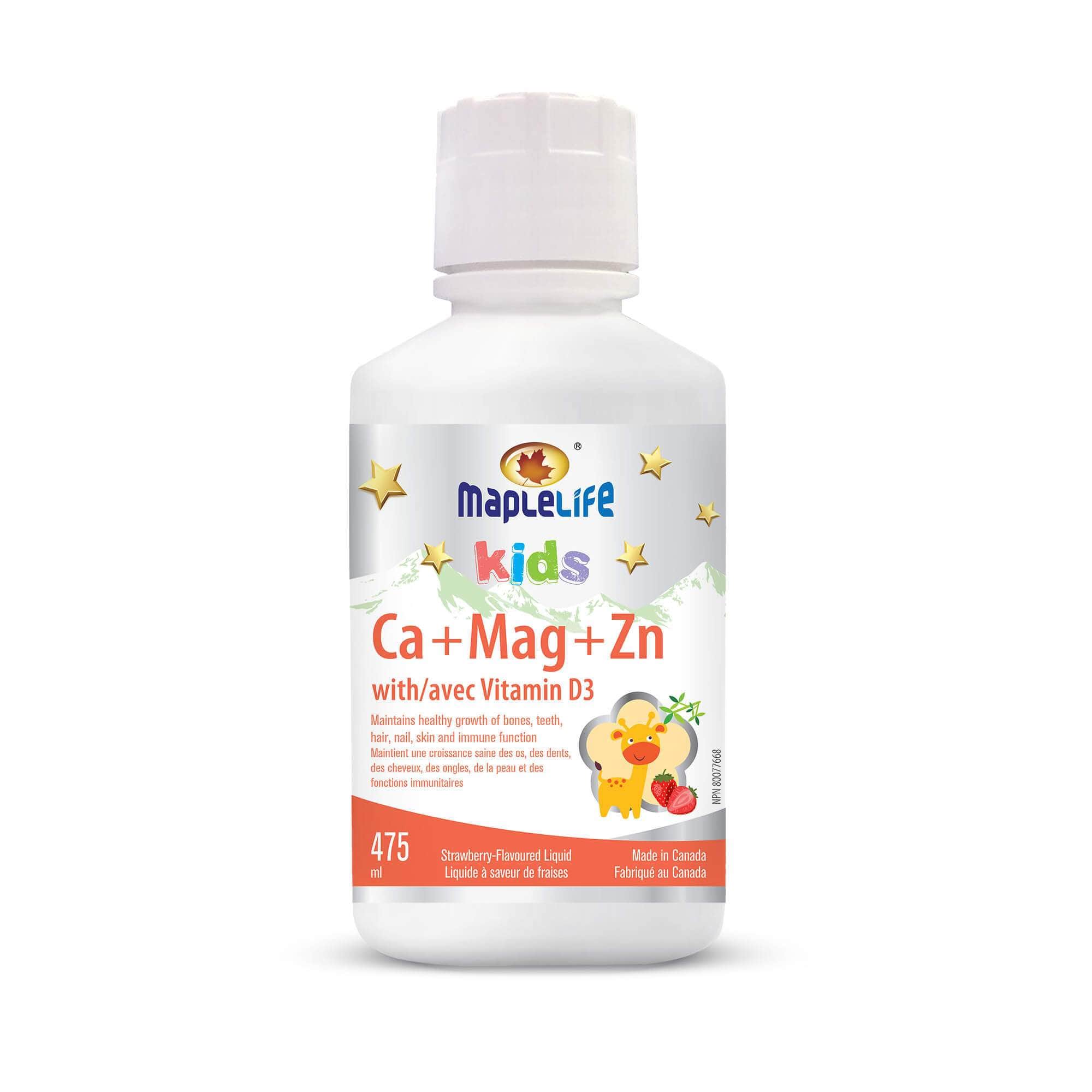 MapleLife Ca+Mag+Zn With Vitamin D3 Strawberry