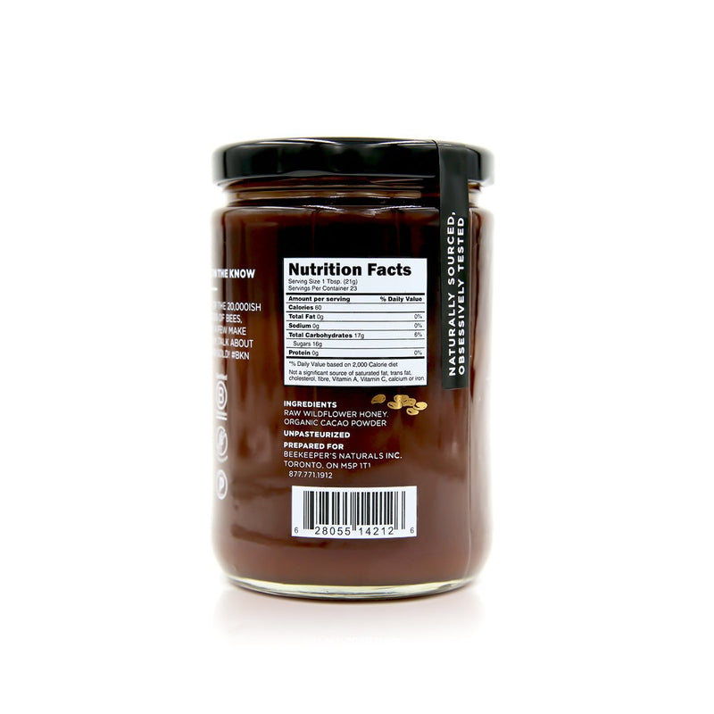 Beekeeper's Naturals, Superfood Honey with Cacao, 500g