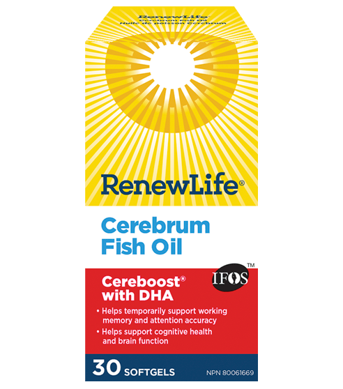 Renew Life Cerebrum Fish Oil 30 Softgels