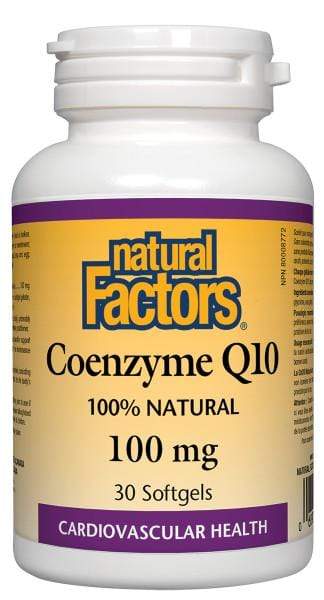 Natural Factors Coenzyme Q10 100mg Softgels