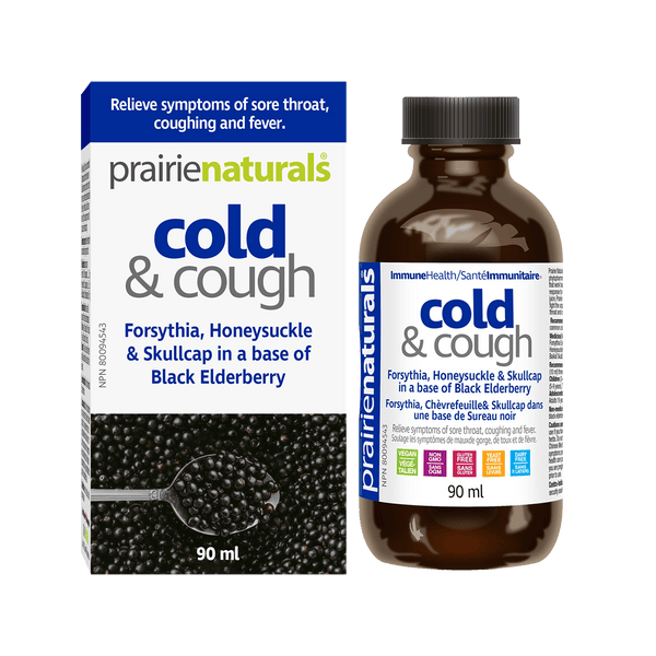 Prairie Naturals, 감기 및 기침 시럽, 90mL