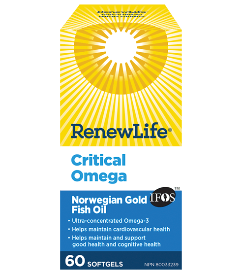 Renew Life Critical Omega 60 Softgels