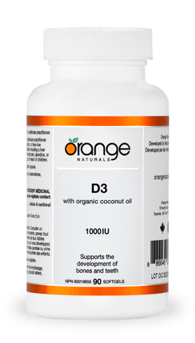 Orange Naturals D3 1000IU 90 Softgels