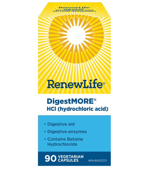 Renew Life DigestMORE HCI 90 Veg-Cap