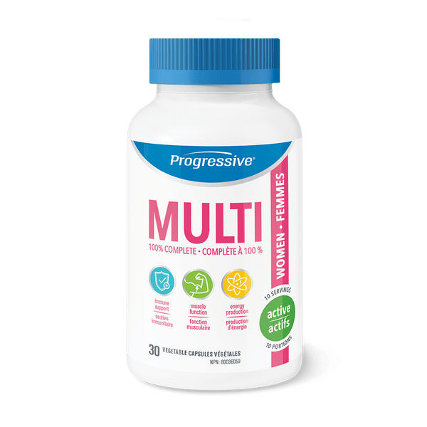 활동적인 여성을 위한 프로그레시브 멀티비타민 30캡슐