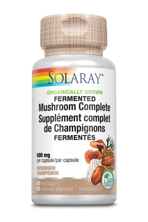 Solaray Organically Grown Fermented Mushroom Complete 600 mg 60 V-Caps