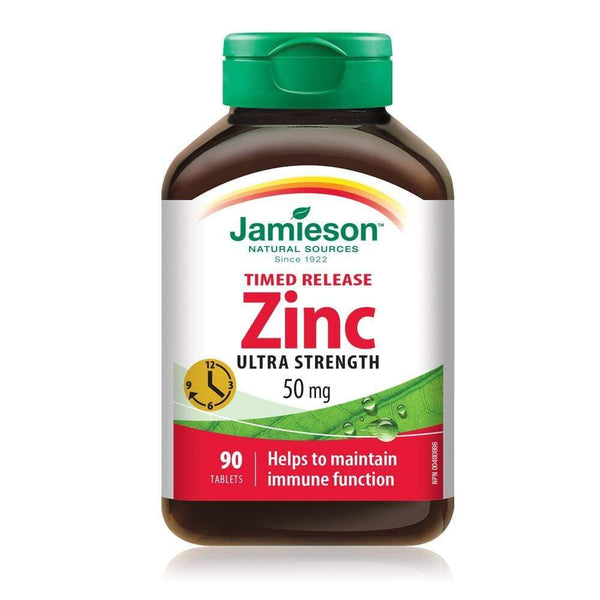 Jamieson Timed Release Zinc Ultra Strength 50 mg 90 Tablets