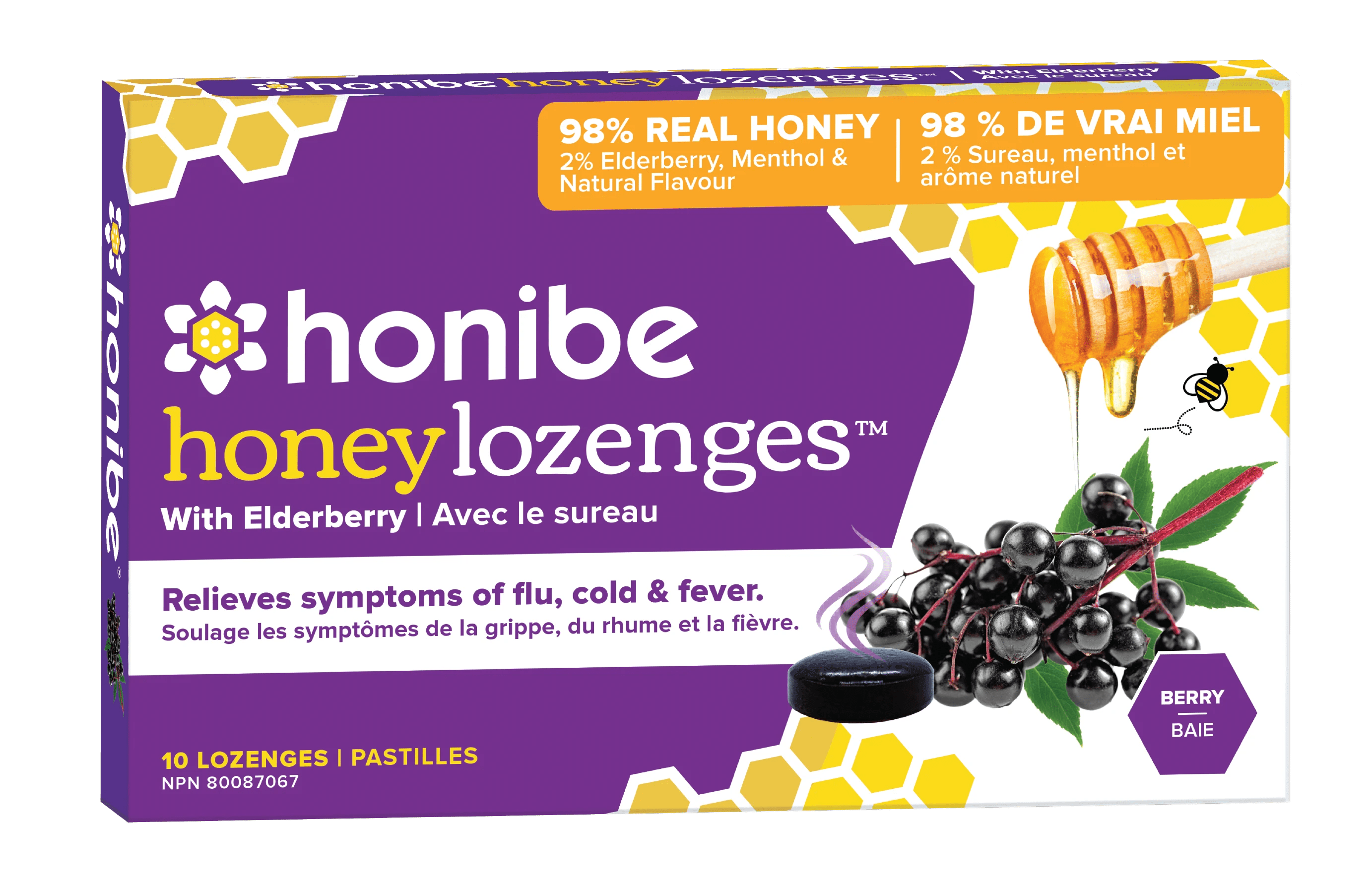 Honibe Honey Lozenges with Elderberry