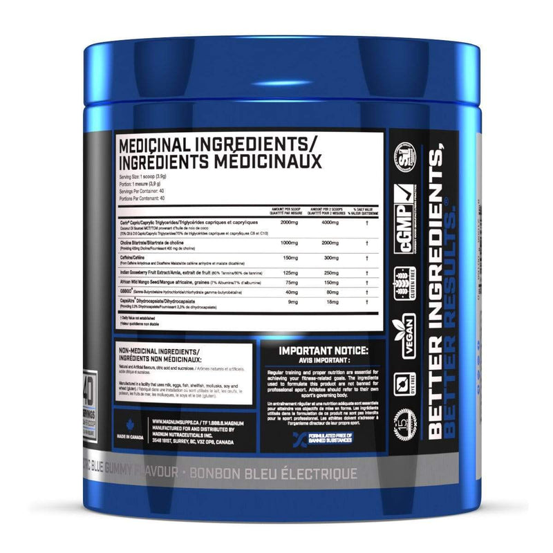 Magnum Nutraceuticals Fasted Cardio 158 g - Electric Blue Gummy Flavour