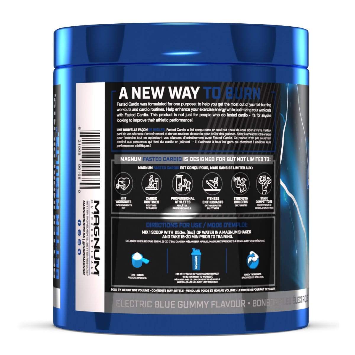 Magnum Nutraceuticals Fasted Cardio 158 g - Electric Blue Gummy Flavour