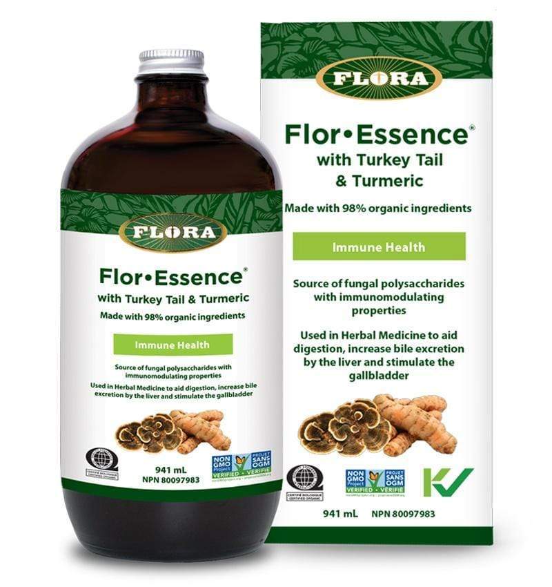 Flora Flor-Essence with Turkey Tail & Turmeric 941 mL