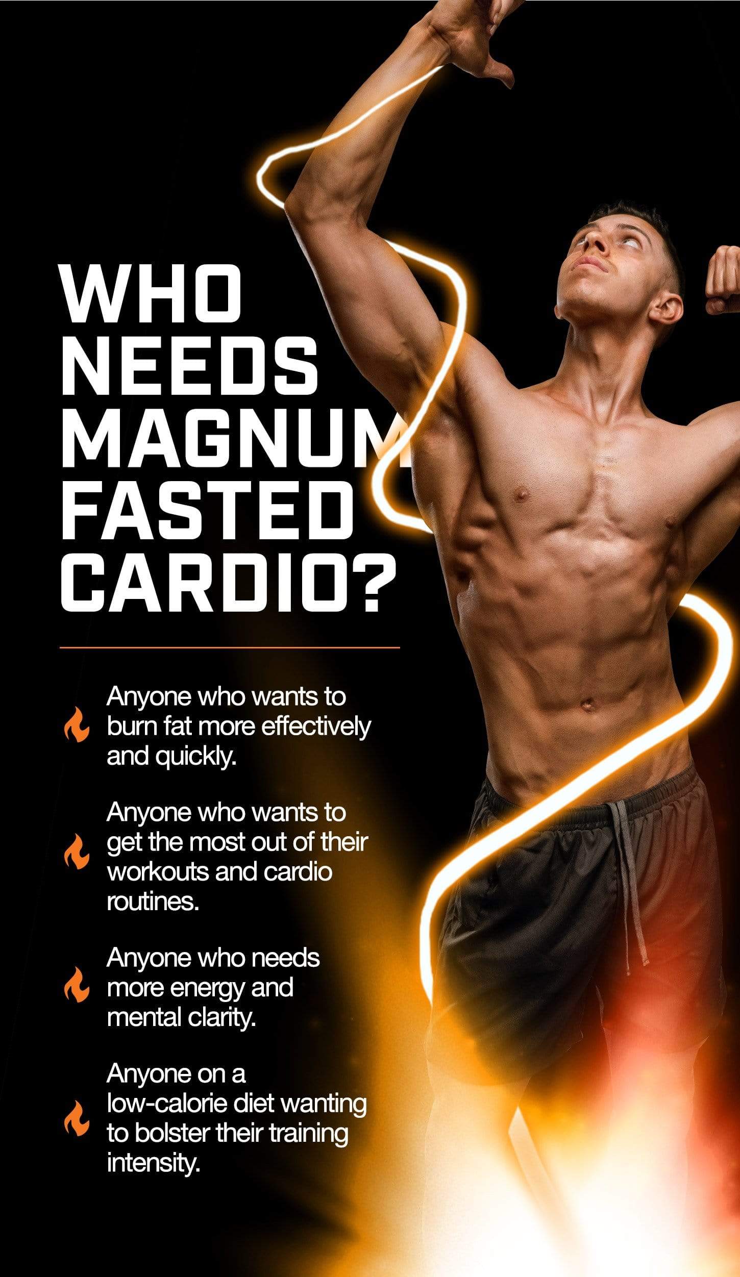 Magnum Nutraceuticals Fasted Cardio 158 g - Orange Flavour