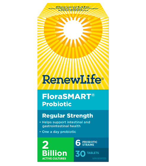 Renew Life FloraSMART 2 Billion Active Cultures 30 Tablets