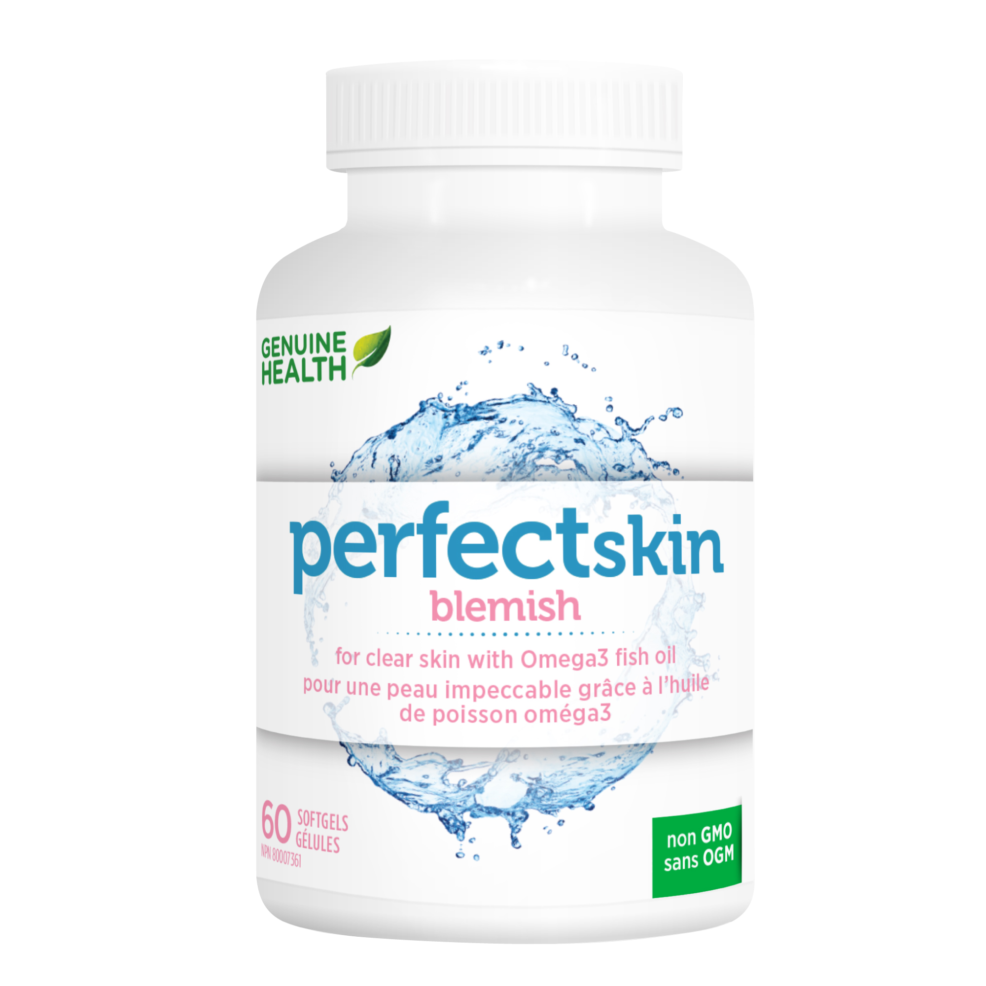 Genuine Health, Perfect Skin Blemish, 60 softgels