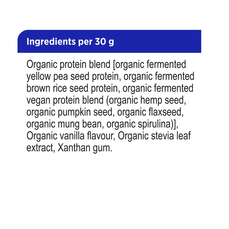 Genuine Health, Fermented Organic Vegan Proteins+, Vanilla, 600g