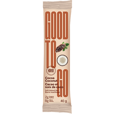Good To Go Cocoa Coconut Keto Bars 40 g Single Bar