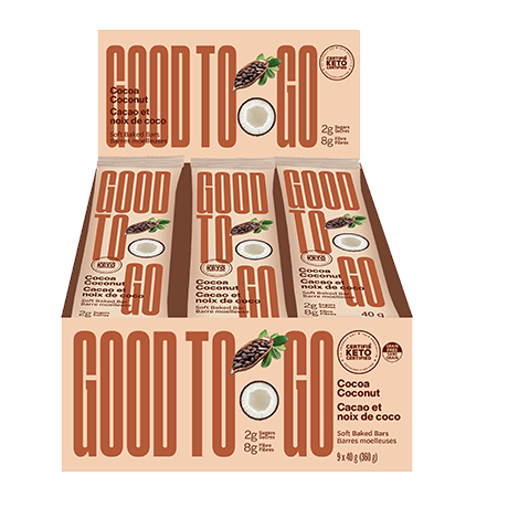 Good To Go 코코아 코코넛 케토 바 9x40g
