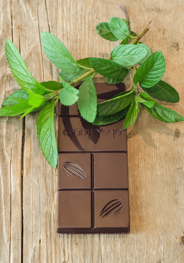 Bridgitte's Giddy Yo Mint 76% Dark Chocolate Bars