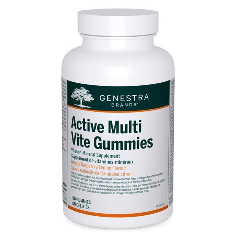 Genestra Active Multi Vite Gummies Natural Raspberry-Lemon Flavour 100 Gummies