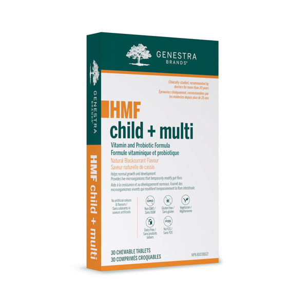 جينيسترا HMF للأطفال + متعدد، 30 قرصًا قابلاً للمضغ