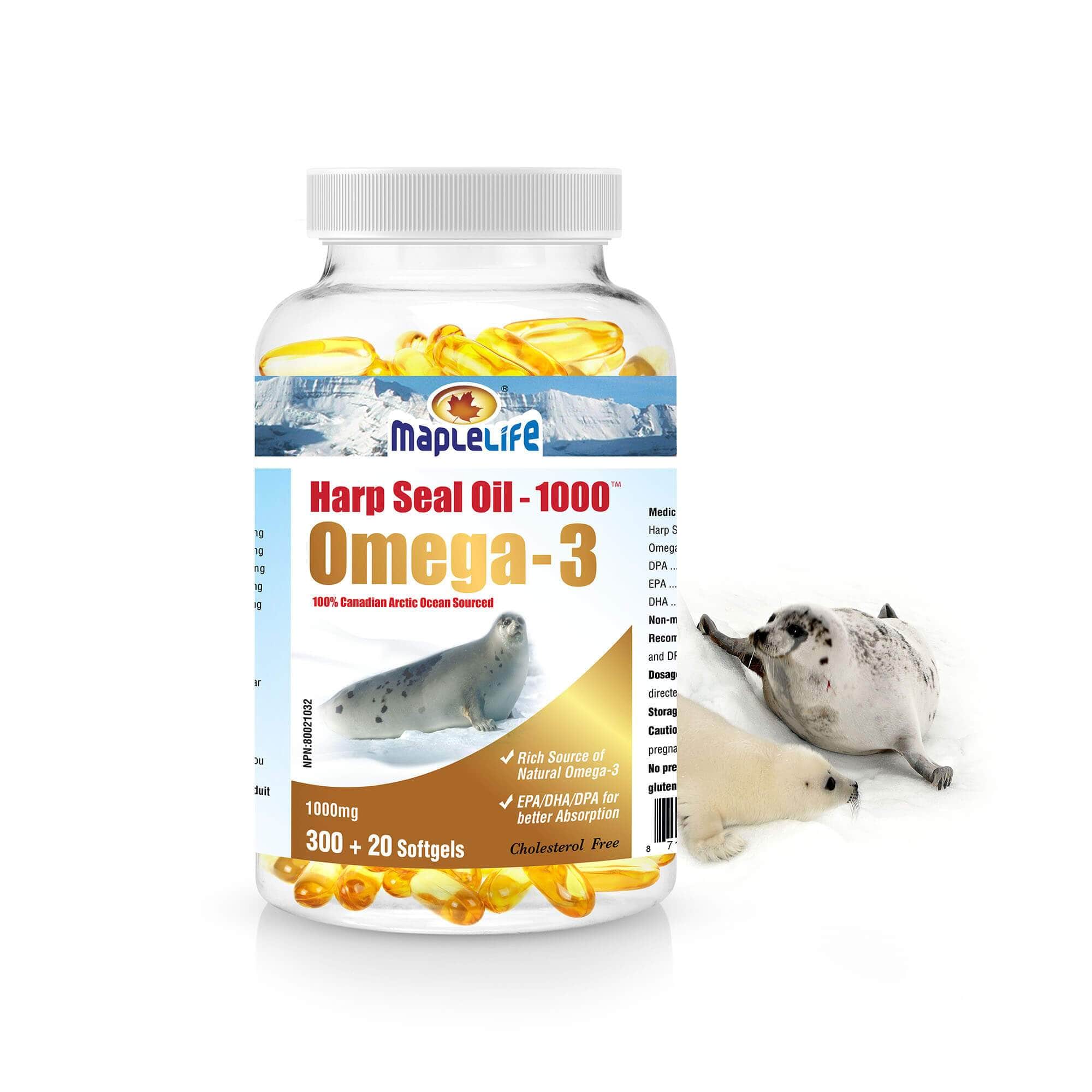 MapleLife Harp Seal Oil 1000mg Omega-3