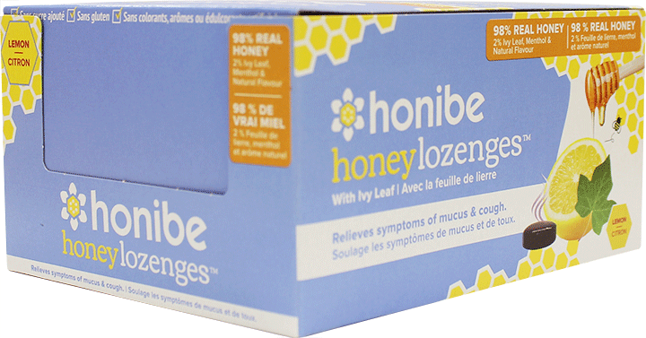 Honibe Honey Lozenges With Ivy Leaf Orange