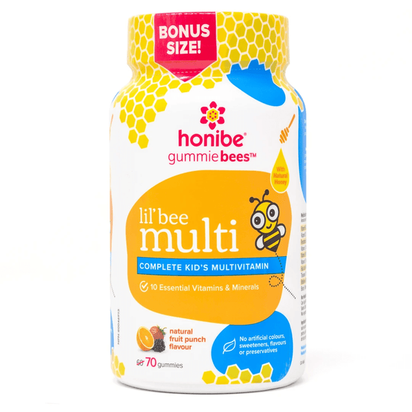 Honibe Gummies Bees Lil Bee Multi Complete Kids Fruit Punch