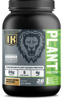 مملكة الحديد البروتين النباتي زبدة الفول السوداني ميلك شيك