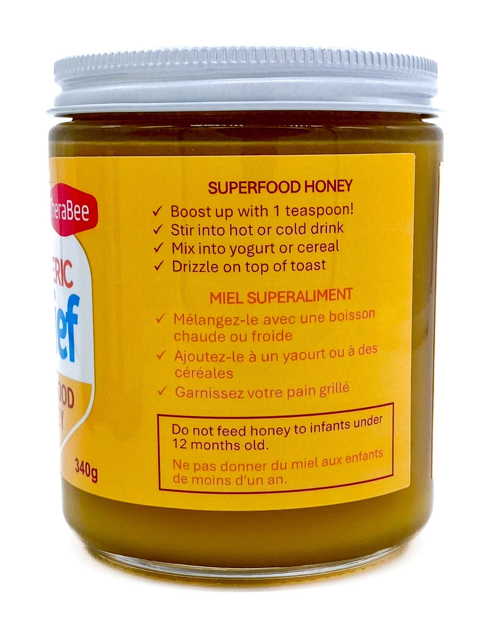 TheraBee, Turmeric Relief, Superfood Honey, 340g