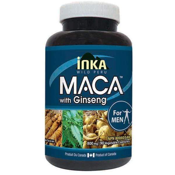 Inka Maca with Ginseng, For Men, 800mg, 90 caps