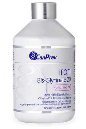CanPrev Iron Bis-Glycinate 20 Women Liquid