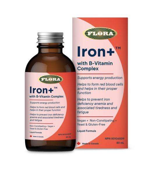 Flora Iron+ Liquid with B-Vitamin Complex