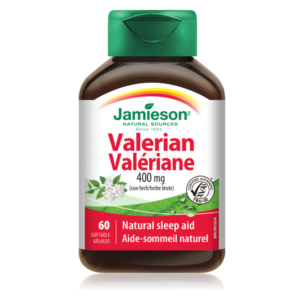 Jamieson Valerian 400 mg 60 Softgels