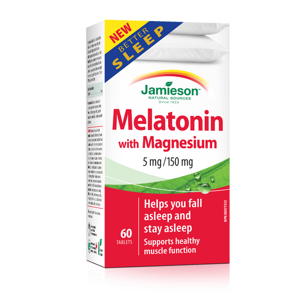 Jamieson Melatonin With Magnesium 60 Tablets