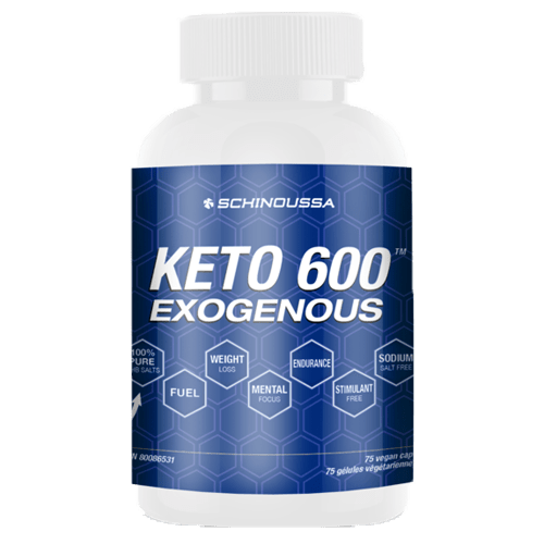 Schinoussa Keto 600 Exogenous Vegan Caps (75 Capsules)