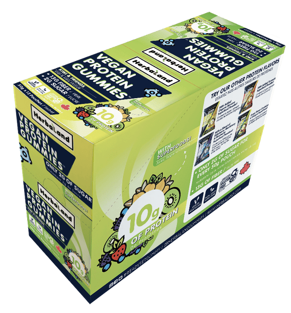 HerbaLand Protein Gummies Kiwi & Friends 12 x 50 g
