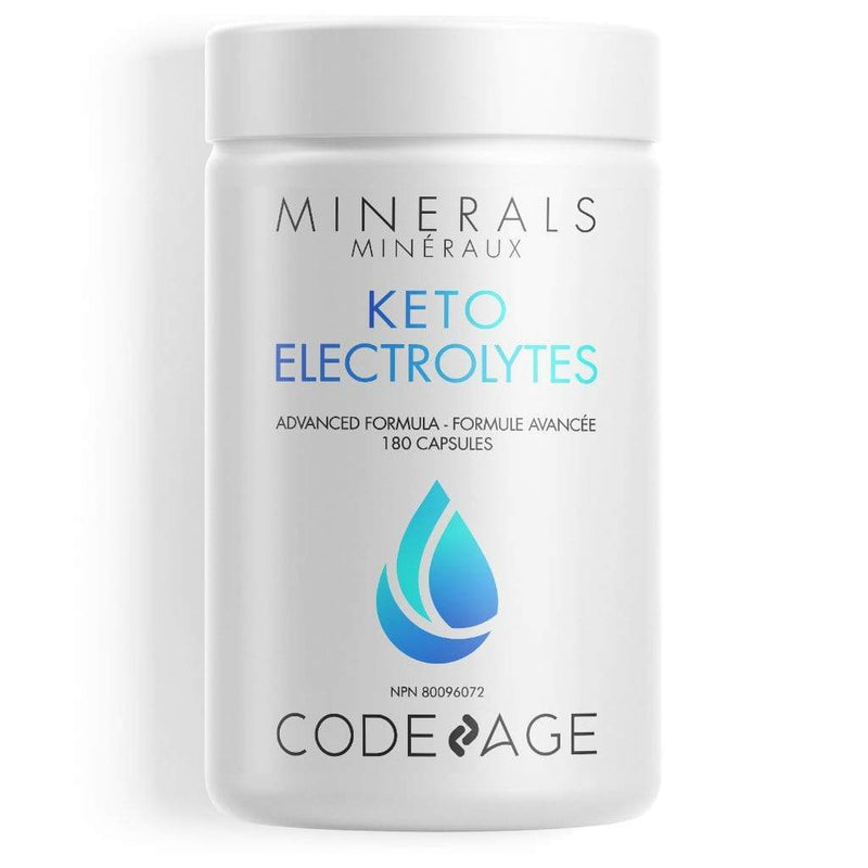 Codeage Keto Electrolytes - مصدر نباتي للمعادن الأساسية - كمية تكفي لمدة 3 أشهر