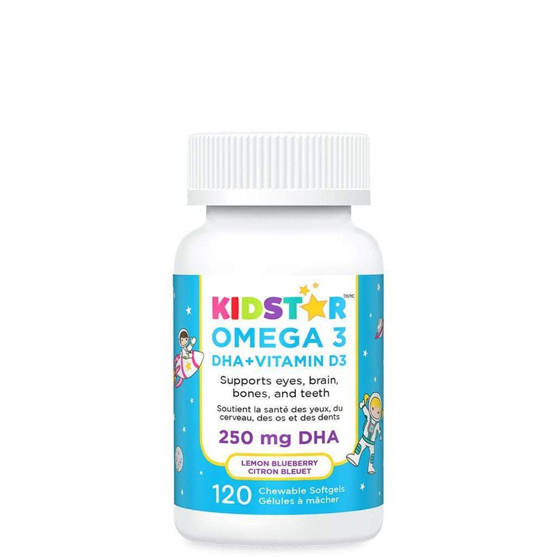 KidStar Nutrients Omega 3 DHA + Vitamin D3 Chewable Softgels