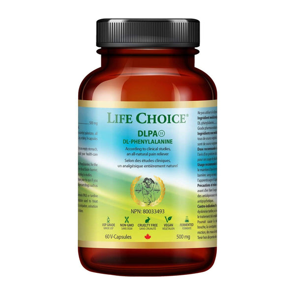Life Choice DL-페닐알라닌(DLPA) 500 mg 60 캡슐