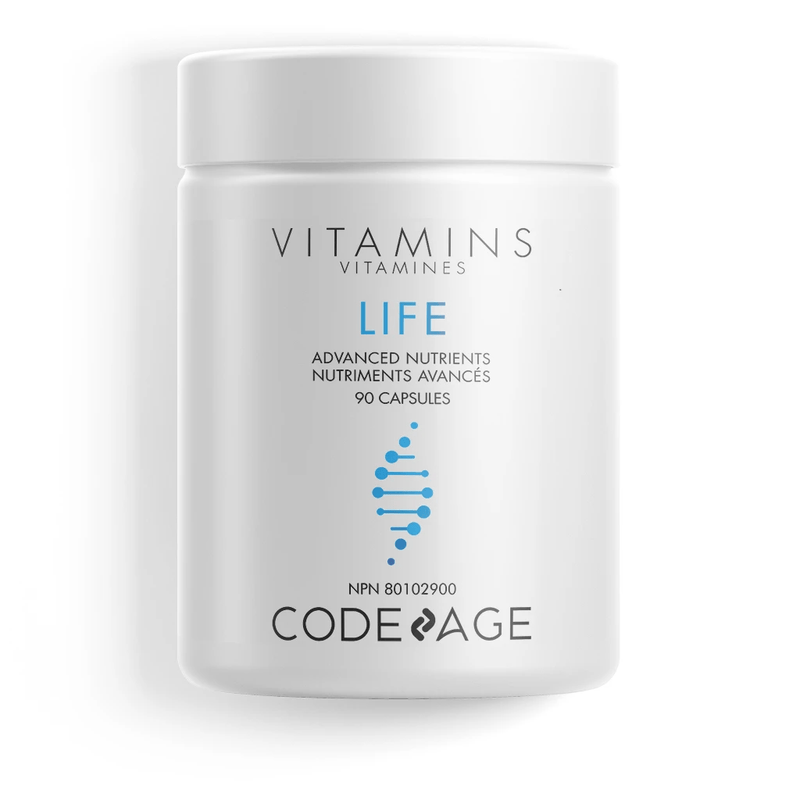 فيتامينات Codeage Life - التيلوميرات والحمض النووي - دعم استقلاب الطاقة