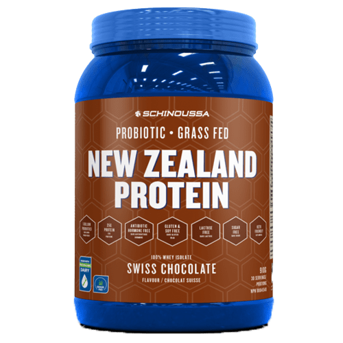 Schinoussa New Zealand Protein 100% Whey Isolate - Swiss Chocolate 910 g (30 Servings)