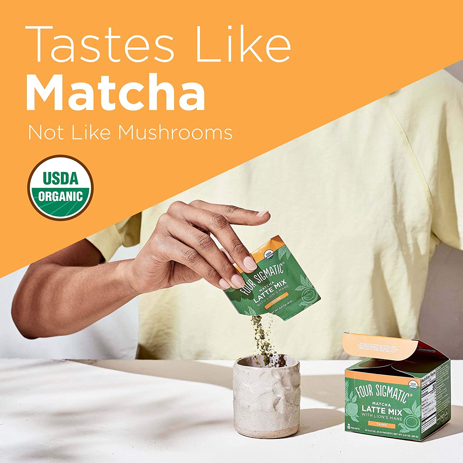Four Sigmatic Mushroom Matcha Latte with Maitake 10 x 6 g Packets