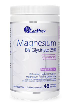 CanPrev Magnesium Bis-Glycinate 250 Refreshing Herbal Infusion Berry Hibiscus