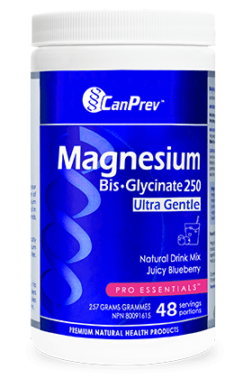 CanPrev Magnesium Bis-Glycinate 250 Ultra Gentle Juicy Blueberry 257 g