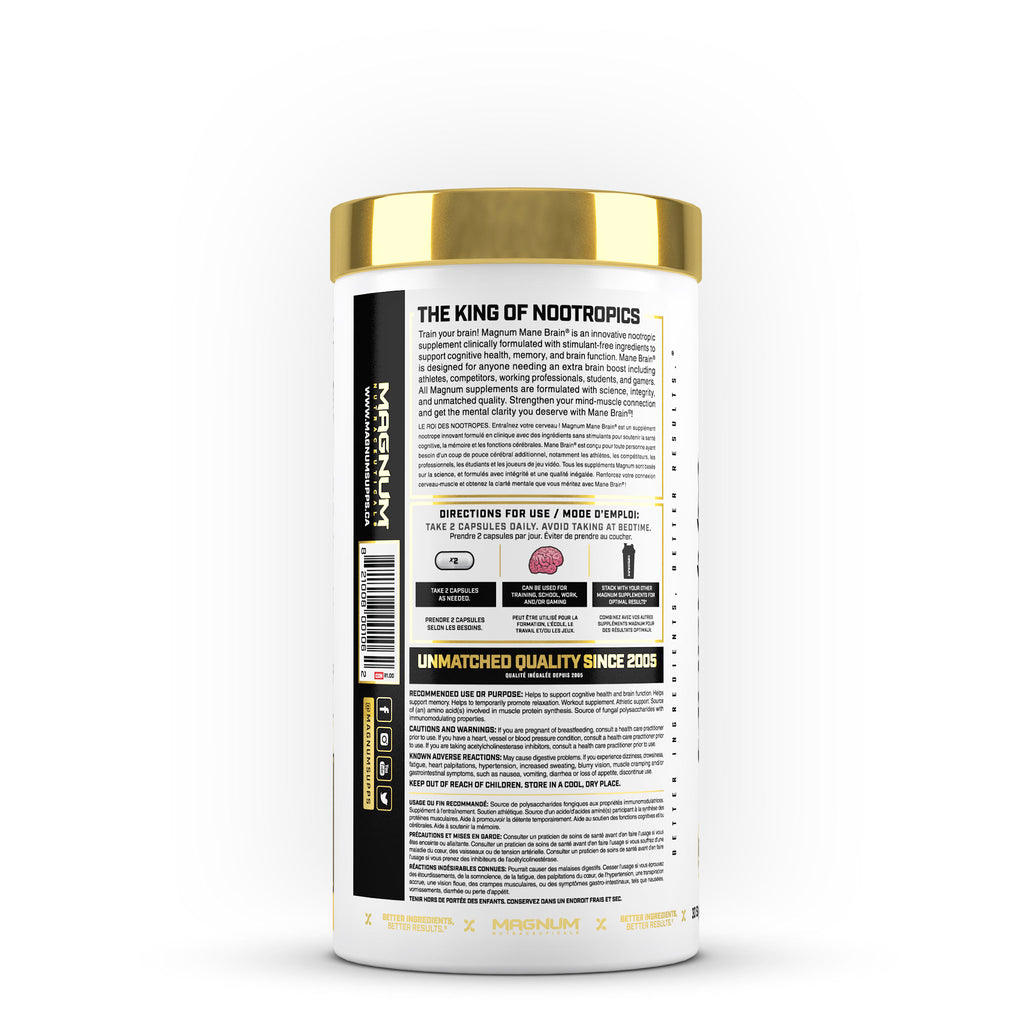 Magnum, Mane Brain, 60 Capsules